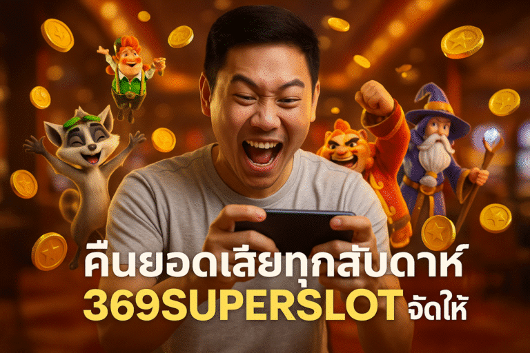 คืนยอดเสียทุกสัปดาห์ 369SUPERSLOT จัดให้